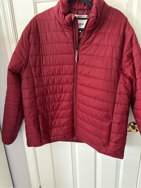 Target Quilted Puffer Jacket in Red